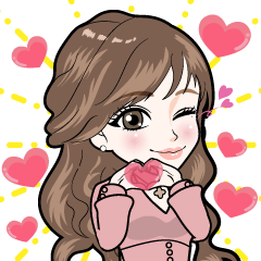 [LINEスタンプ] 梨奈ちゃん♡