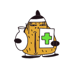 [LINEスタンプ] ミスターkジャガイモがここにある