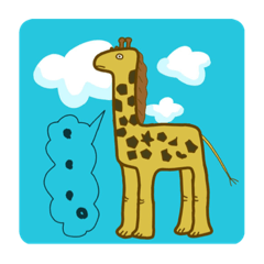 [LINEスタンプ] やさしいきりん