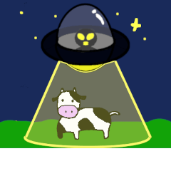 [LINEスタンプ] 宇宙人(黒)の日常