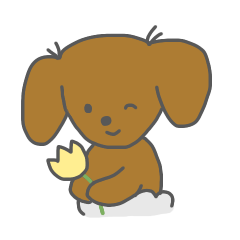 [LINEスタンプ] おむつ犬【幸太郎】