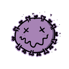 [LINEスタンプ] ミニウイルス 2019