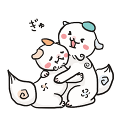 [LINEスタンプ] 狛犬チャリダー