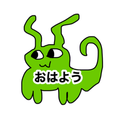 [LINEスタンプ] 1分かからずに描いた猫