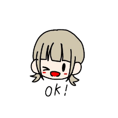 [LINEスタンプ] 女の子とクリオネもどき