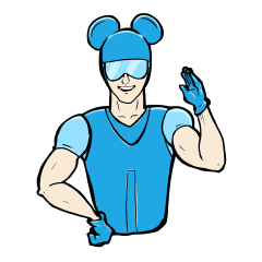 [LINEスタンプ] チーズを求めて(スパイネズミ)