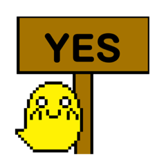 [LINEスタンプ] 顔に出やすいオバケ君と代弁する看板