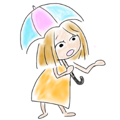 [LINEスタンプ] 雨女-あるあるNo.1-