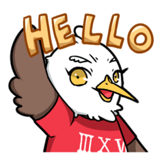 [LINEスタンプ] WEC Johnnie the eagle