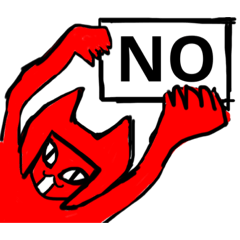 [LINEスタンプ] 猫みたいな赤い子3