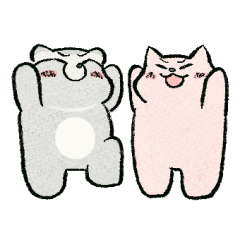 [LINEスタンプ] はぎちゃんとこまめちゃん