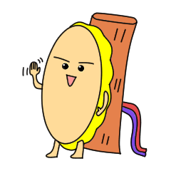 [LINEスタンプ] 働く皮弁くん