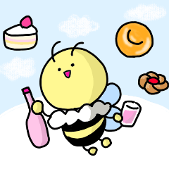 [LINEスタンプ] 幸せなミツバチみーちゃん4
