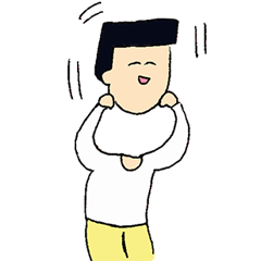 [LINEスタンプ] 角刈のかっくん