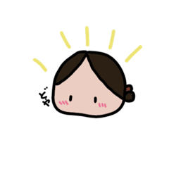 [LINEスタンプ] かんざしちゃんのすなおなきもち