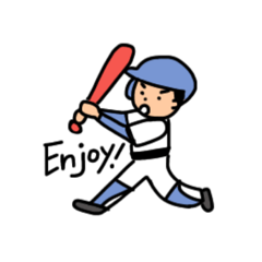 [LINEスタンプ] 野球を楽しむ②