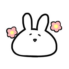 [LINEスタンプ] もちもちうさぎ 1