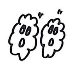 [LINEスタンプ] もこもこの顔スタンプです