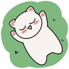 [LINEスタンプ] 薄目猫