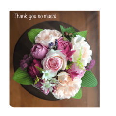 [LINEスタンプ] 簡単な英語と日本語に薔薇の花を添えて