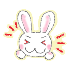 [LINEスタンプ] クレヨンうさぴょん