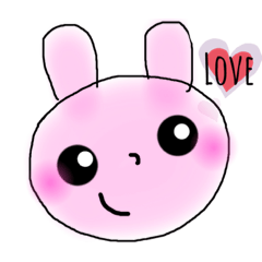 [LINEスタンプ] ラブラブうさこのスタンプ