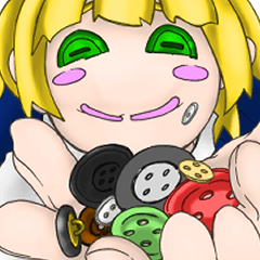 [LINEスタンプ] ぼたん、みつかりました？
