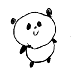 [LINEスタンプ] 色々したいパンダ