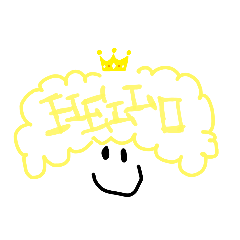 [LINEスタンプ] アフロsmile