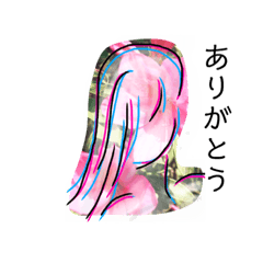 [LINEスタンプ] 女子と空と花